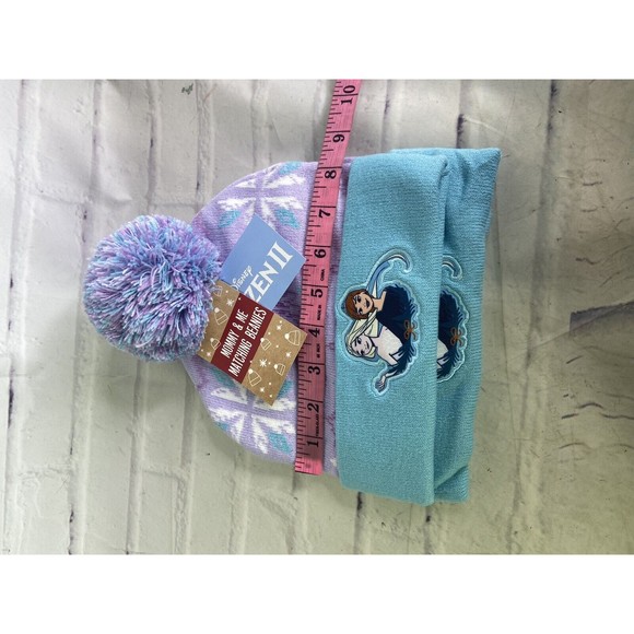 Disney Frozen 2 Elsa Anna Mommy and Me Matching Beanie Hat Cap Set Womens Kids main image 7